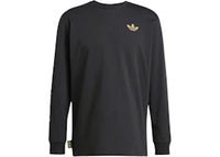 adidas Juventus Long Sleeve Graphic T-Shirt Black/Dark Football Gold