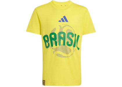 adidas Kids FIFA World Cup 26 Brazil T-Shirt Bright Yellow - apparel view 2