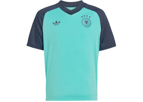 adidas Kids Germany 26 Away Pre Match Jersey Flash Aqua - authentic adidas apparel