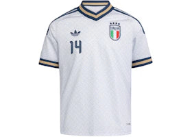 adidas Kids Italy 26 Away Chiesa Jersey Aeroblue - authentic adidas apparel