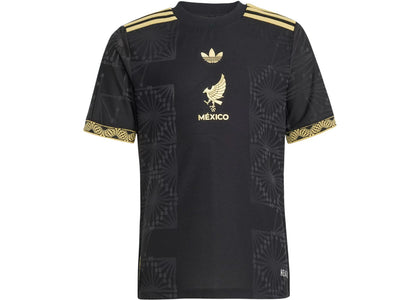 adidas Kids Mexico 25 Gold Jersey Black - authentic adidas apparel