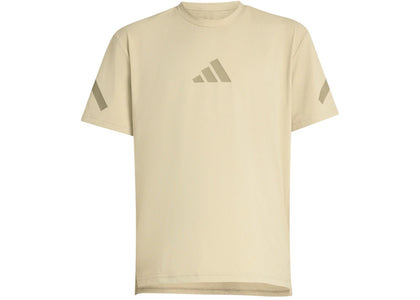adidas Kids Z.N.E. Woven Travel Shorts Stretch T-Shirt Wonder Cargo/Clay - apparel view 2