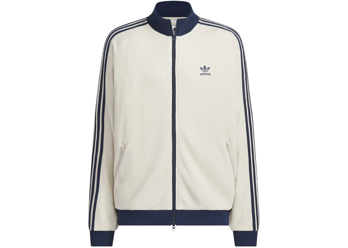 adidas Knit Track Top Beige - vue 360