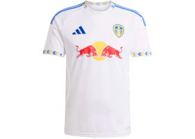 adidas Leeds United FC 25/26 Home Jersey White Blue - authentic adidas apparel