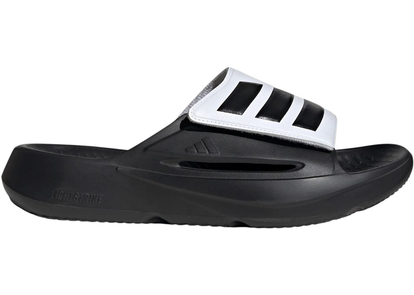 adidas Lightblaze Slides Core Black Cloud White - vue secondaire A