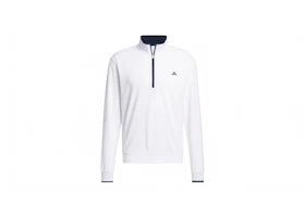 adidas Lightweight Half-Zip Top White - authentic adidas product