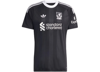 adidas Liverpool FC 25/26 Third Goalkeeper Jersey Black - authentic adidas apparel