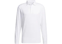 adidas Long Sleeve Polo Shirt White