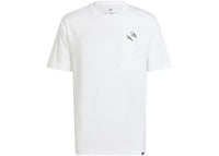 adidas Lounge Slides Graphic Pocket T-Shirt White