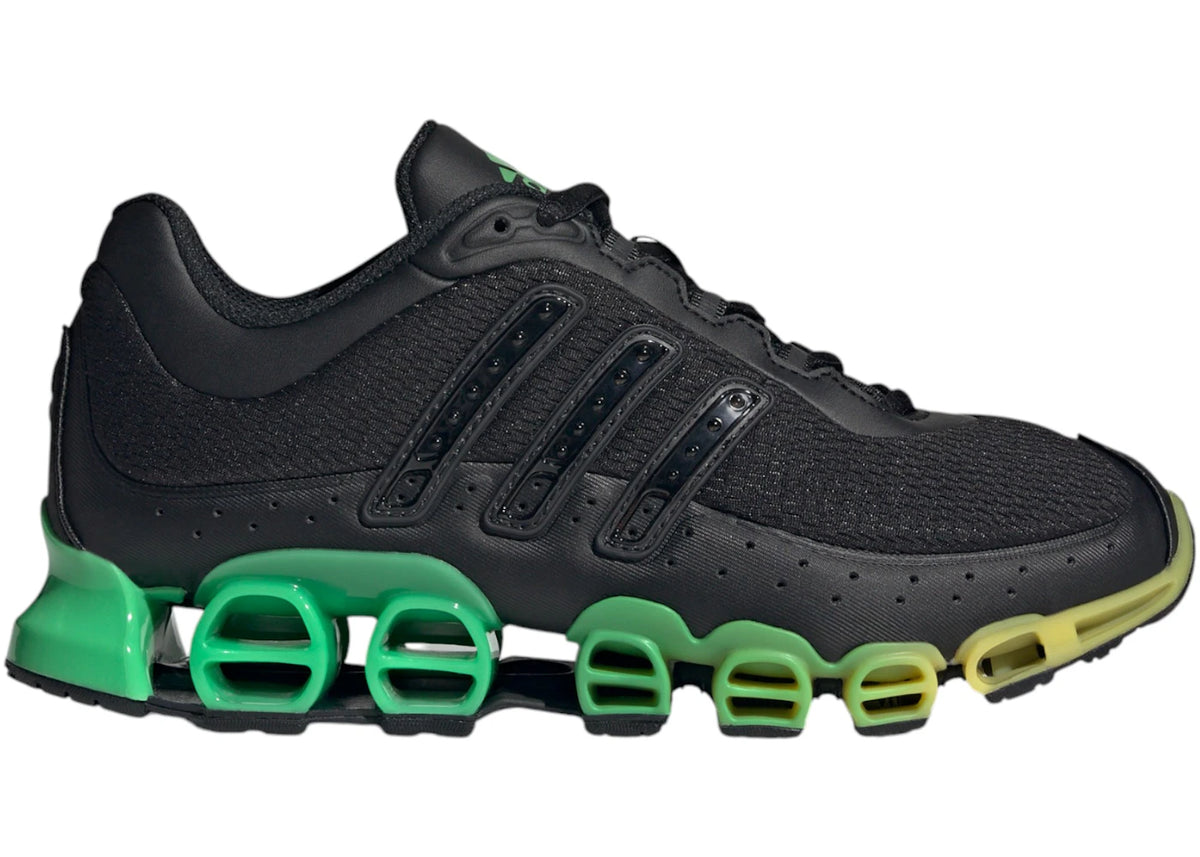 adidas Megaride Core Black Semi Screaming Green Yellow (Women's) - vue 360