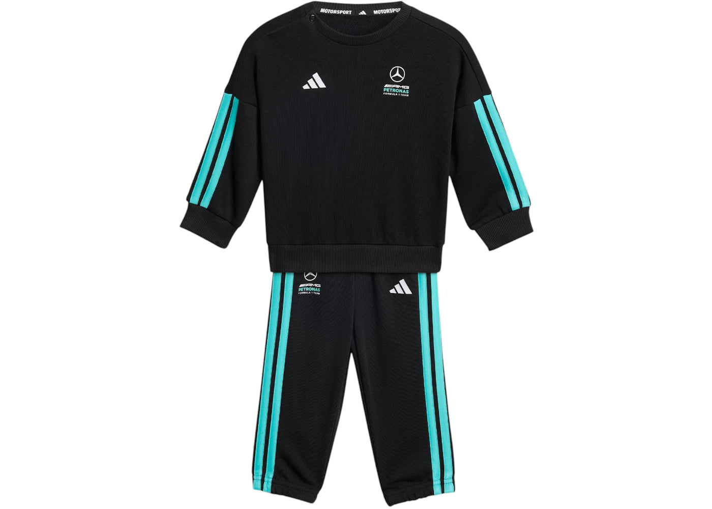 adidas Mercedes AMG Petronas Formula 1 Team DNA Baby Jogger L/S Tee - vue secondaire A