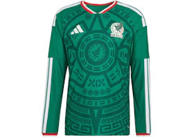adidas Mexico 2026 Home Authentic Long Sleeve Jersey Bold Green