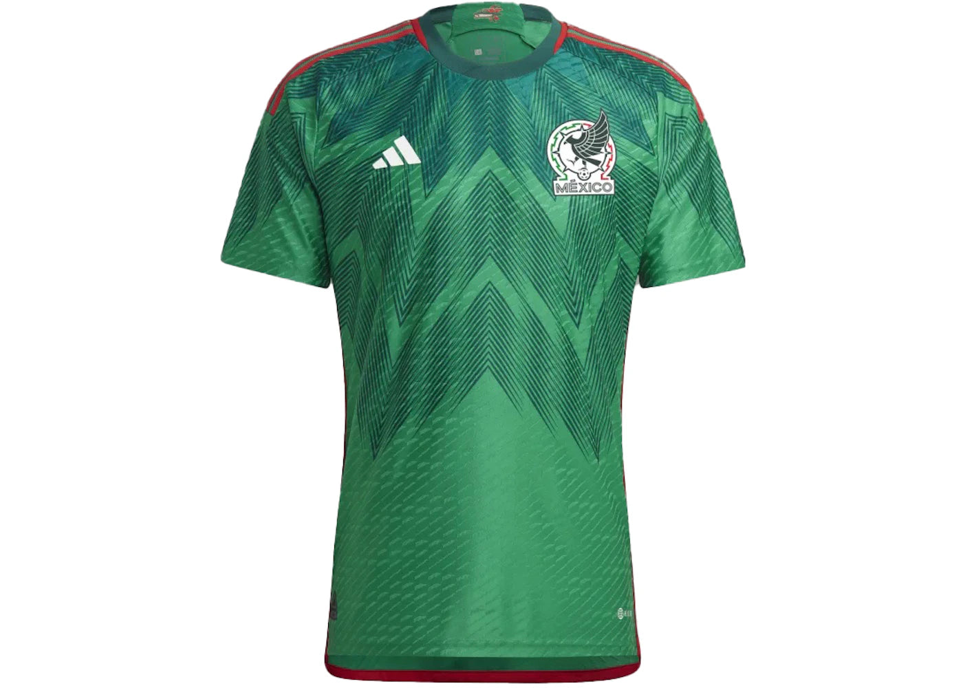 adidas Mexico 22 Home Authentic Jersey Vivid Green/Collegiate Green - vue secondaire A