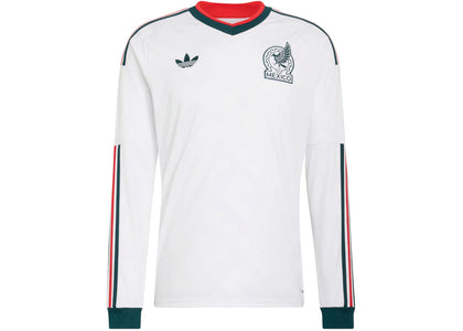 adidas Mexico 26 Away L/S Jersey White - authentic adidas apparel