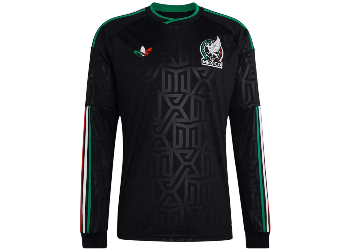 adidas Mexico 26 Third Long Sleeve Jersey Black - vue 360