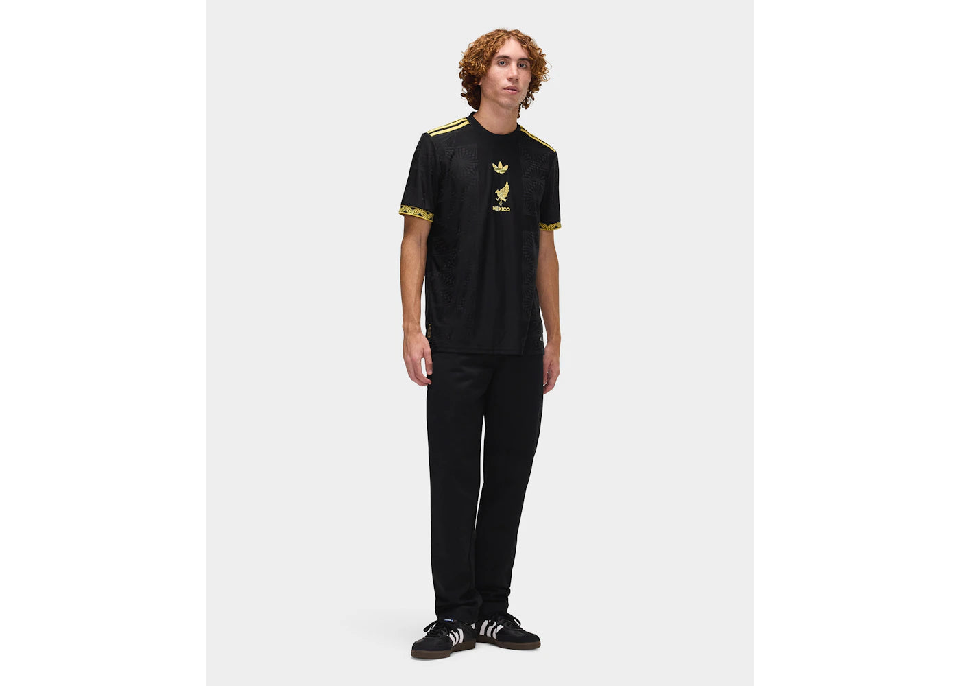 adidas Mexiko Gold Trikot Schwarz