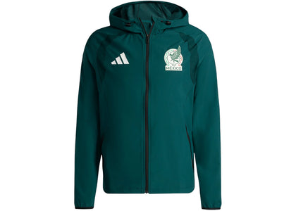 adidas Mexico Tiro Travel Full Zip Windbreaker Aurora Ivy - authentic adidas product