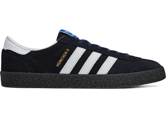 adidas München II SPZL Black Blue Gum sneakers - authentic adidas shoes