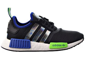 adidas NMD R1 Black Royal Solar Green (GS) - vue 360