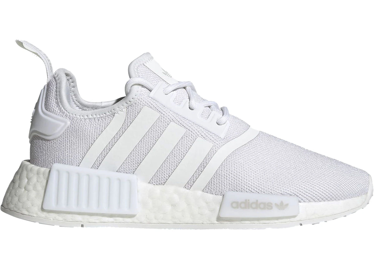adidas NMD R1 Refined Cloud White Grey One (GS) - vue secondaire A