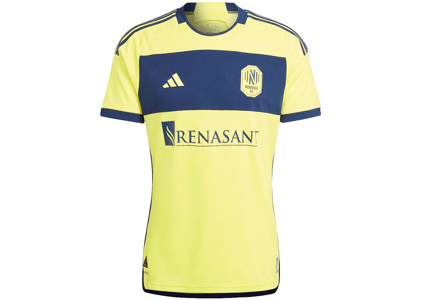 adidas Nashville Sc 24/25 Home Authentic Jersey Shock Yellow/Team Navy Blue - vue secondaire A