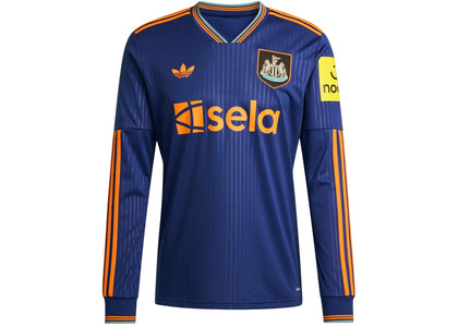 adidas Newcastle United FC 25/26 Long Sleeve Third Jersey Victory Blue Bahia Orange - apparel view 2