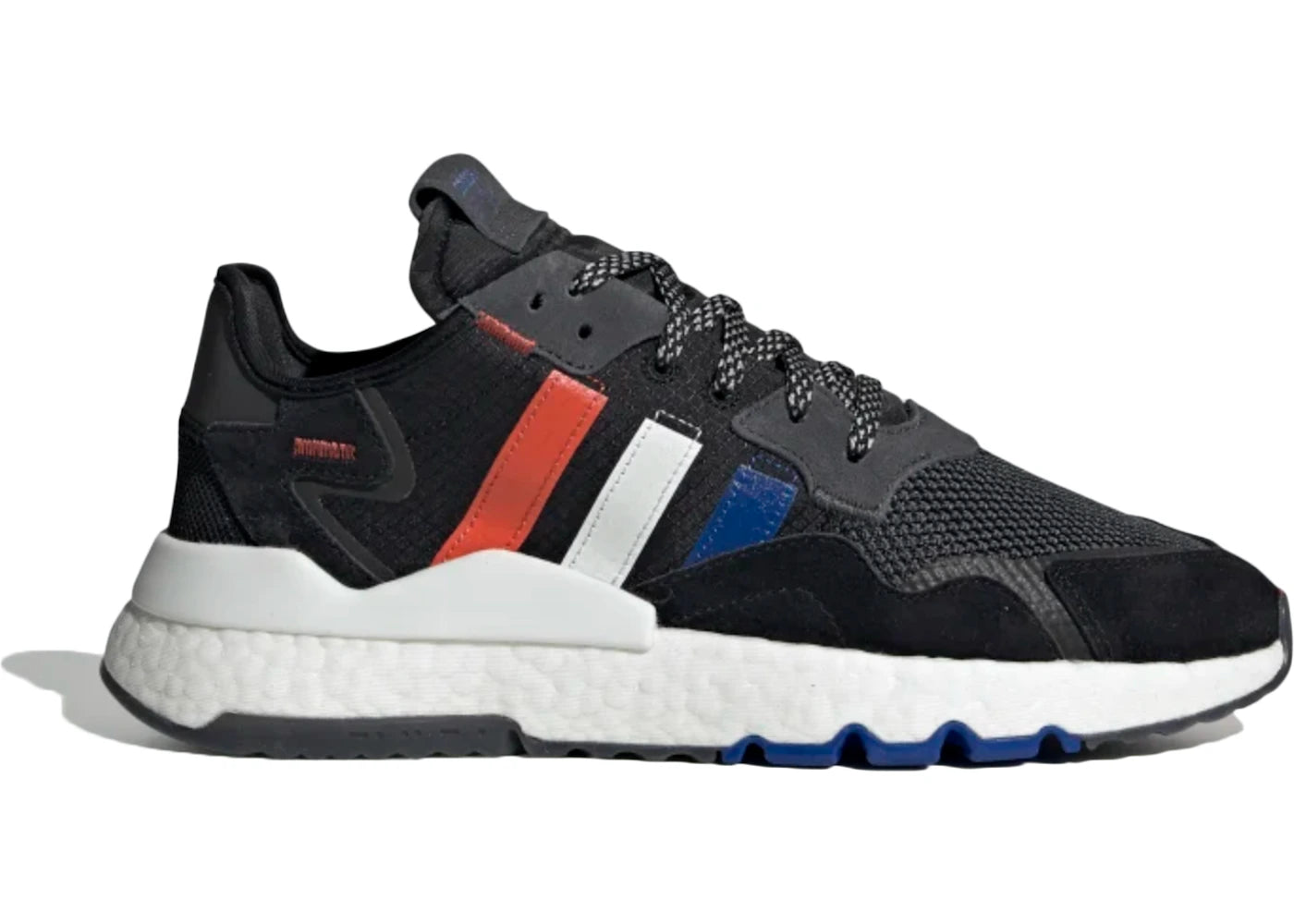 adidas Nite Jogger Core Black Power Blue - vue secondaire A