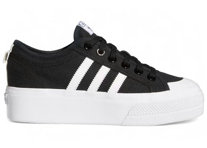 adidas Nizza Platform Black (Women's) - authentic adidas sneakers