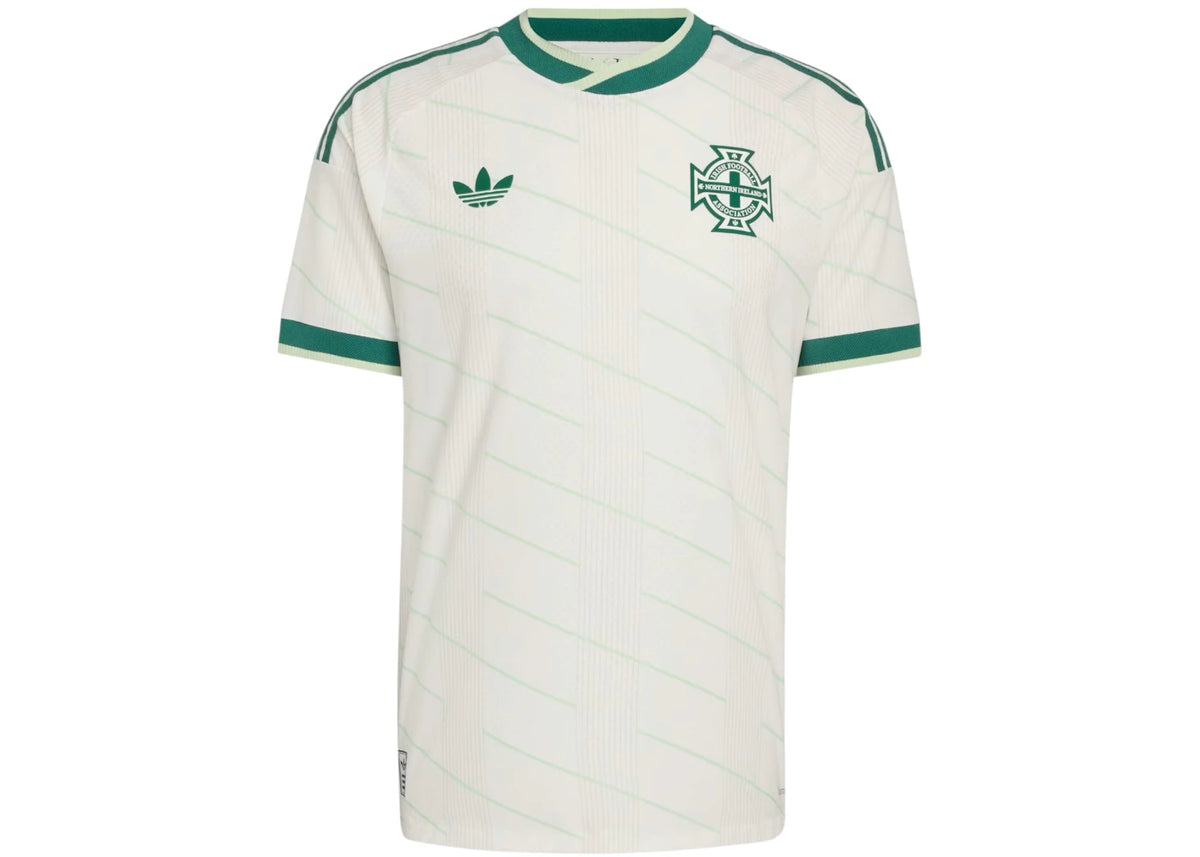 adidas Northern Ireland 26 Away Authentic Jersey Cloud White/Tech Forest - vue secondaire A