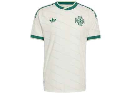 adidas Northern Ireland 26 Away Authentic Jersey Cloud White/Tech Forest - apparel view 2