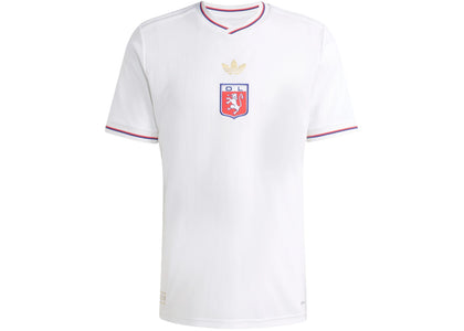 adidas Olympique Lyonnais Anniversary Jersey White - authentic adidas apparel