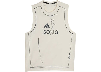 adidas Original Song For The Mute Running Tank Top (Asia Sizing) Chalk White - product view 2