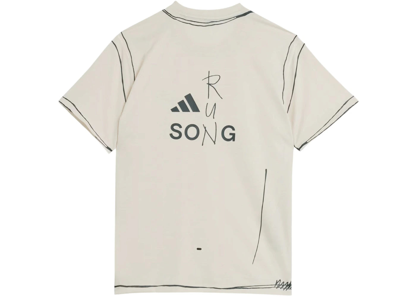 adidas Original Song For The Mute Running Unitefit T-shirt (Asia Sizing) Halo Ivory - vue secondaire B