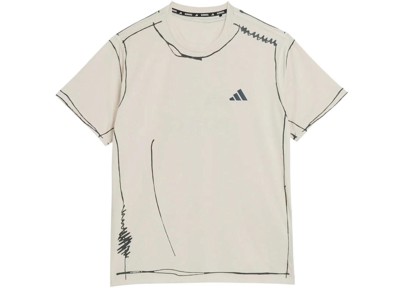 adidas Original Song For The Mute Running Unitefit T-shirt (Asia Sizing) Halo Ivory - vue secondaire A