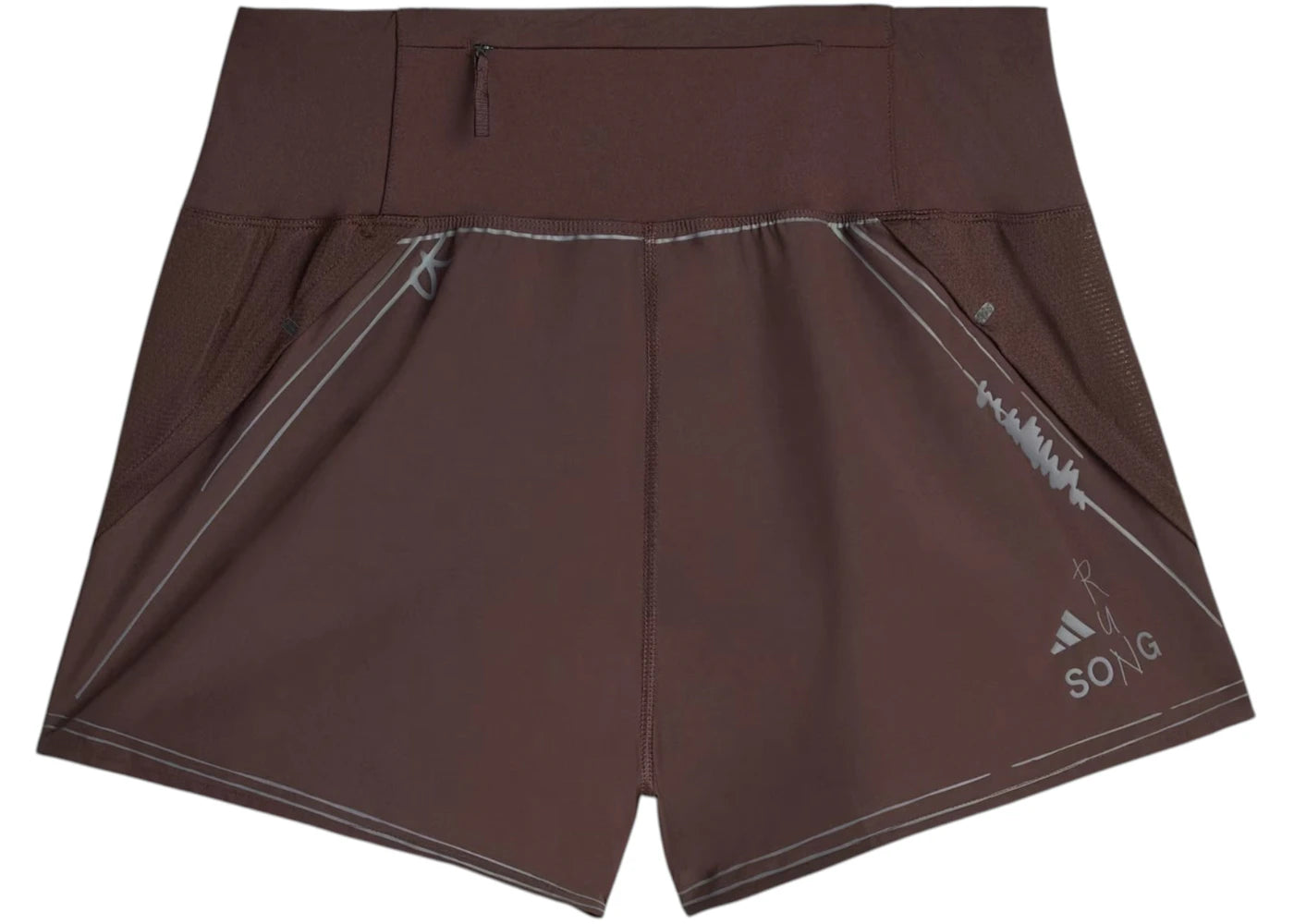 adidas Original Song For The Mute Running Women Shorts (Asia Sizing) Aurora Coffee - vue secondaire B