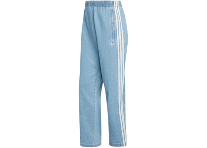 adidas Originals Summer Glow Denim Firebird Pants Light Blue - authentic adidas apparel
