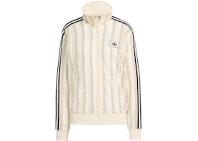 adidas Originals Women's Summer Glow Firebird Track Top Wonder White