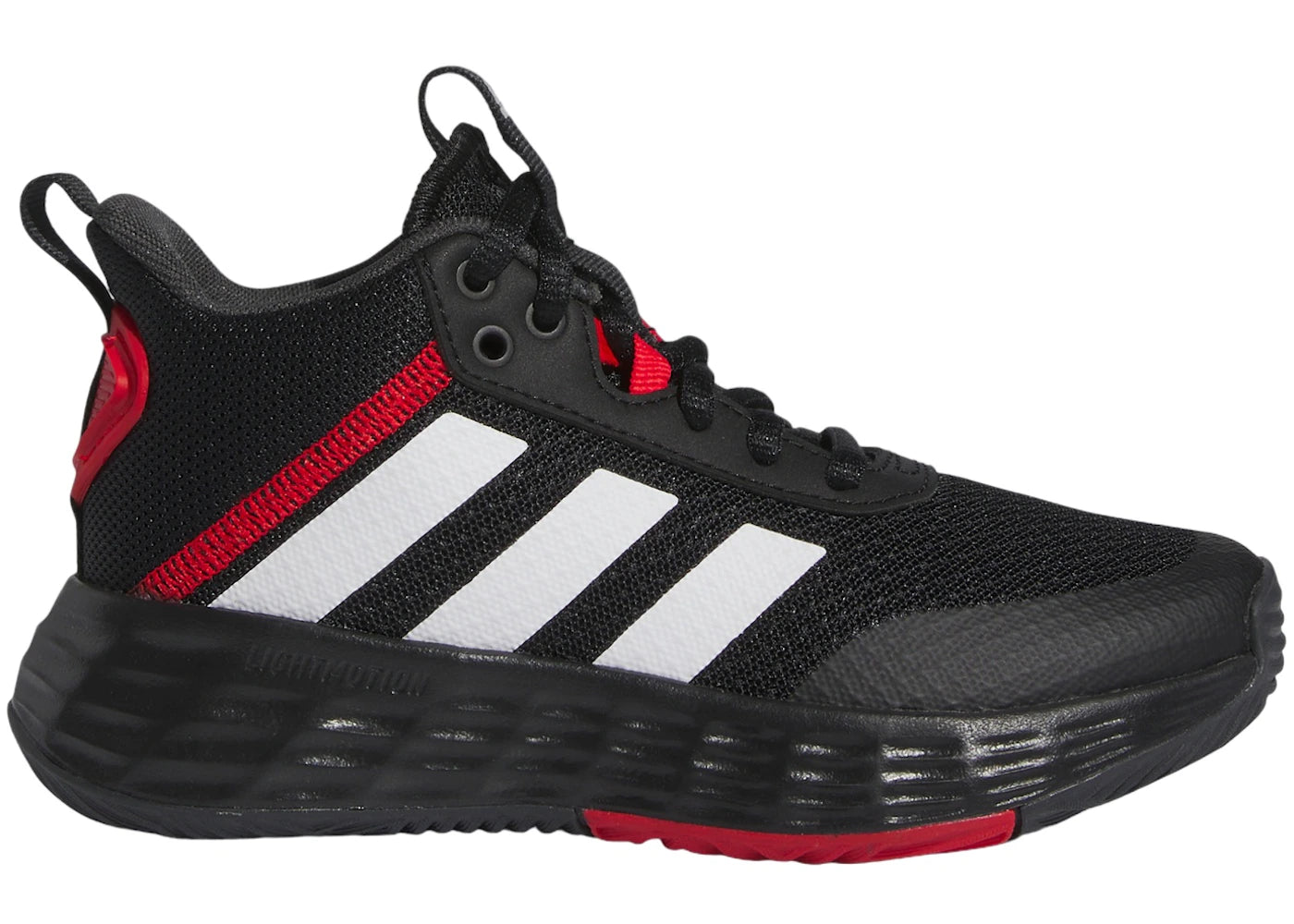 adidas Ownthegame 2.0 Core Black Cloud White Vivid Red (GS) - vue 360