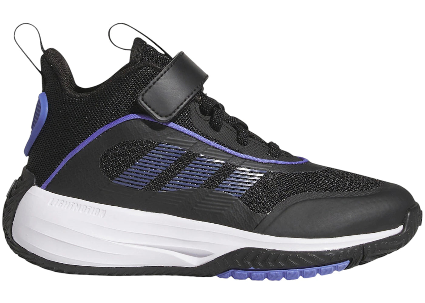 adidas Ownthegame 3.0 Black Semi Cobalt Blue White (GS) - vue 360