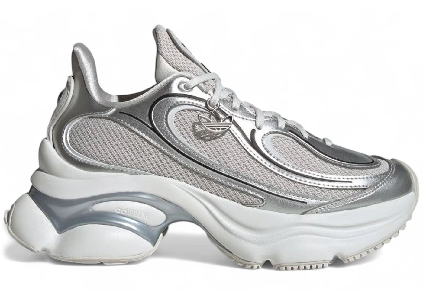 adidas Ozvenuz Silver Metallic Grey White (Women's) - vue 360