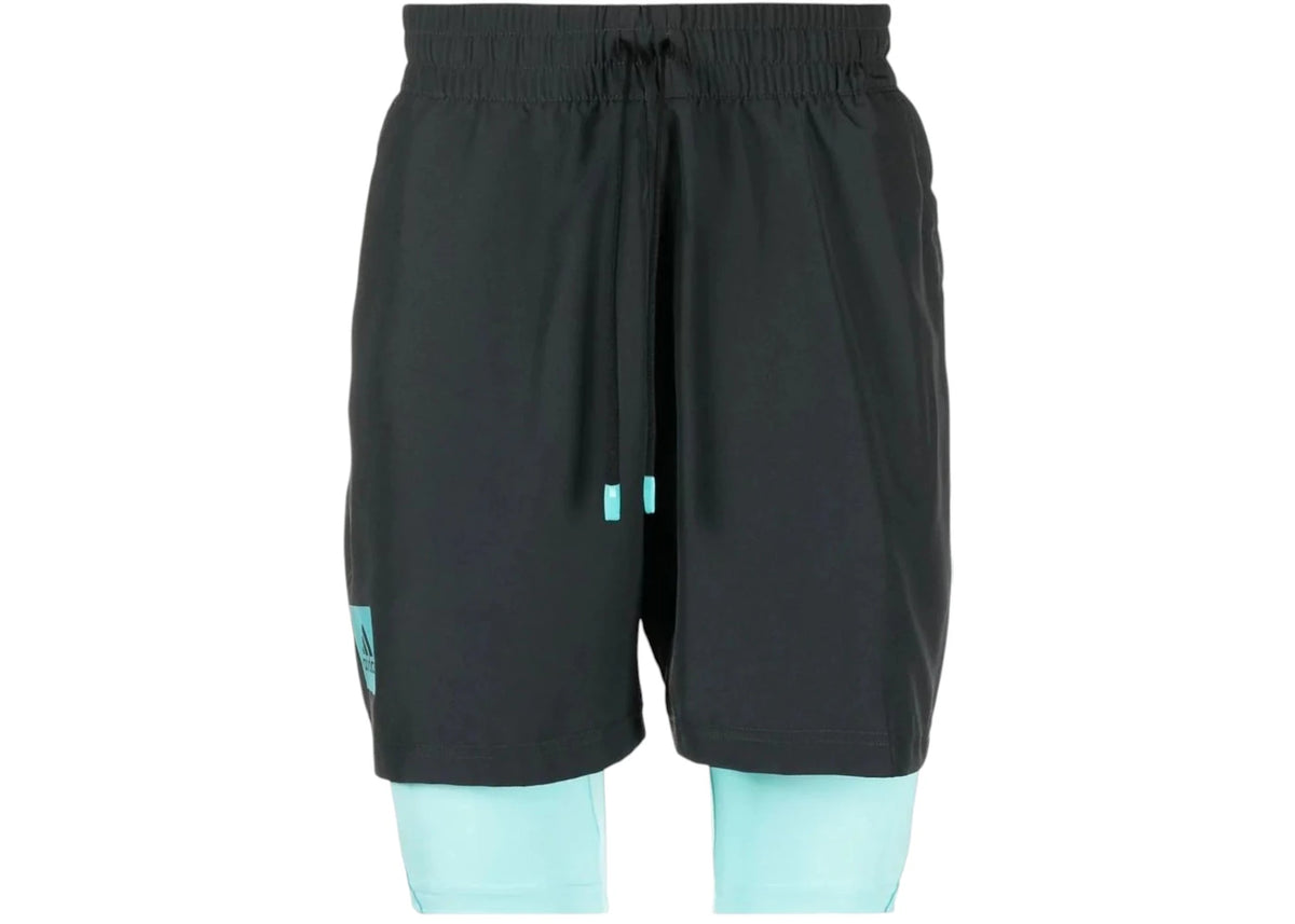adidas Paris 2N1 7 Inch Shorts Black - vue secondaire A