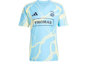 adidas Philadelphia Union 25/26 Away Jersey Semi Blue Burst - authentic adidas apparel