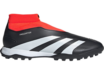 adidas Predator 24 League Laceless Turf Core Black Cloud White Solar Red - authentic adidas sneakers