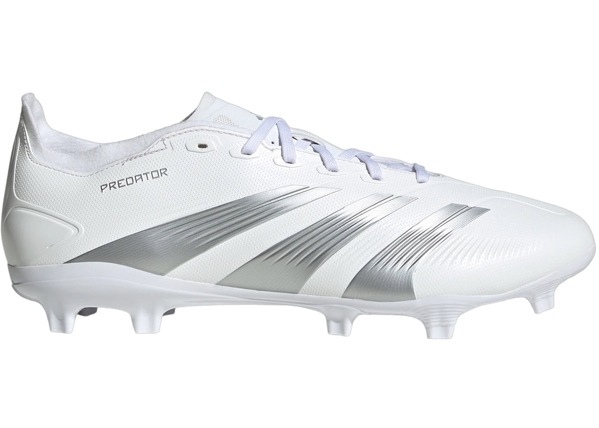 adidas Predator 24 League Low FG Cloud White Silver Metallic Grey - vue secondaire A