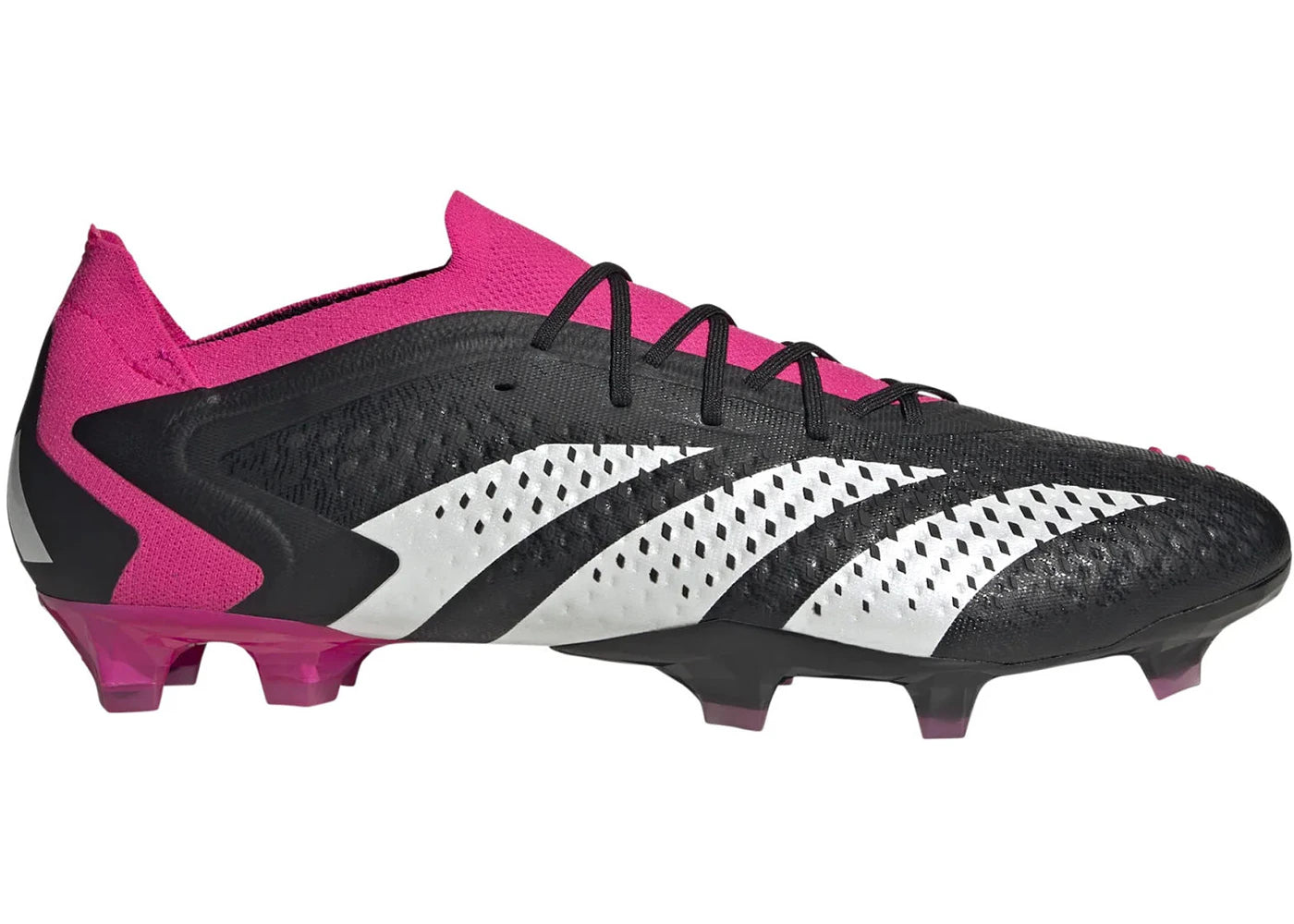 adidas Predator Accuracy.1 Low FG Black Team Shock Pink - vue secondaire A