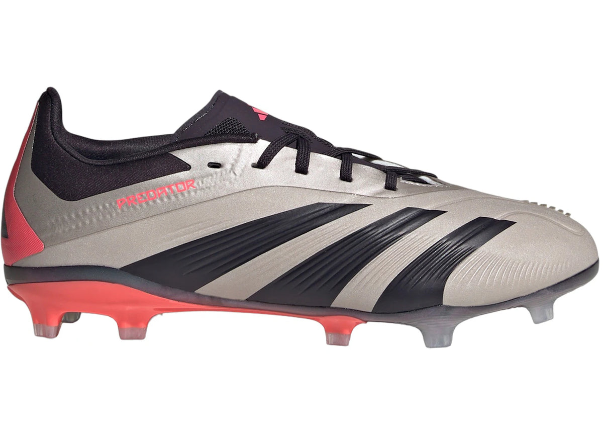 adidas Predator Elite FG Platinum Metallic Aurora Black Carbon (GS) - vue secondaire A