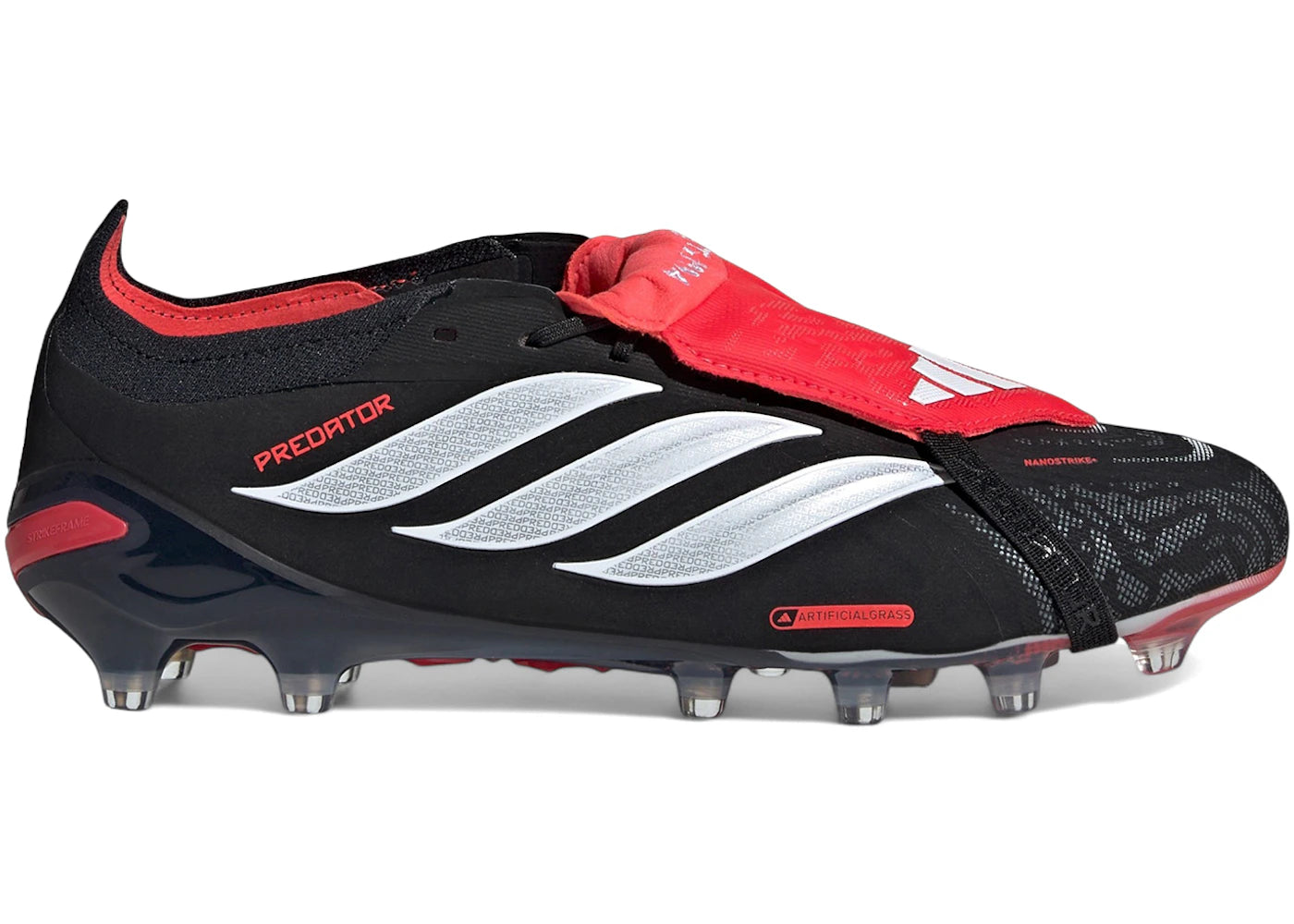 adidas Predator Elite Fold-Over Tongue AG Black White Lucid Red - vue 360
