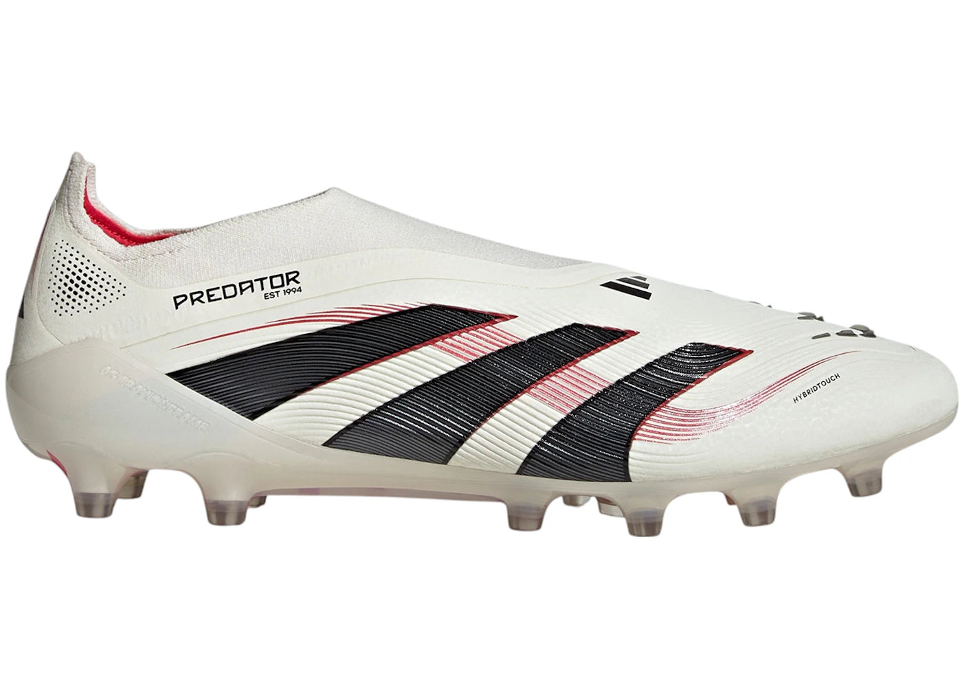 adidas Predator Elite Laceless AG Off White Core Black Pure Ruby - vue secondaire A