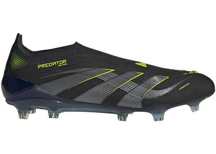 adidas Predator Elite Laceless FG Core Black Carbon Lucid Lemon - authentic adidas sneakers