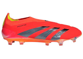 adidas Predator Elite Laceless FG Solar Red Core Black Team Solar Yellow - vue 360